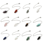 Gemstone Bullet Dowsing Pendulum Pendants